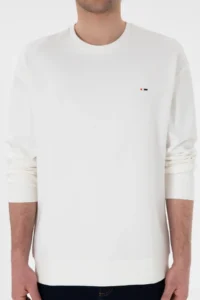 US Polo Assn. Men comfort Fit Crew Neck Ecru Thin Sweatshirt - Image 6