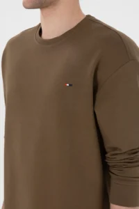 US Polo Assn. Men comfort Fit Crew Neck Khaki Thin Sweatshirt - Image 7