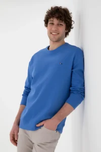 US Polo Assn. Men comfort Fit Crew Neck Indigo Thin Sweatshirt - Image 3