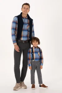 US Polo Assn. Boys' Saks Blue Long Sleeve Shirt