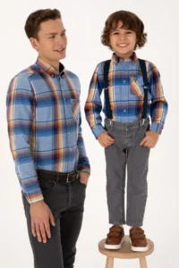 US Polo Assn. Boys' Saks Blue Long Sleeve Shirt - Image 2