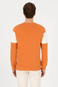 US Polo Assn. Men Regular Fit Crew Neck Copper Sweatshirt - Image 5