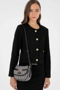 Pierre Cardin Gray Crossbody Bag