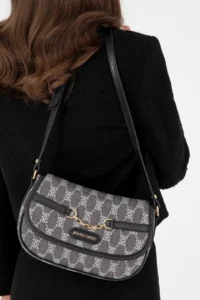 Pierre Cardin Gray Crossbody Bag - Image 2
