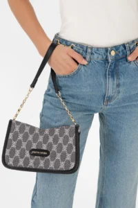 Pierre Cardin Gray Crossbody Bag - Image 2