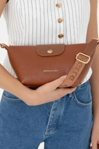 Pierre Cardin Tan Crossbody Bag - Image 2