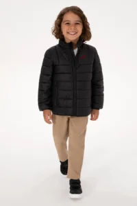 US Polo Assn. Boys' Black Coat - Image 3