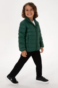 US Polo Assn. Boys' Dark Green Coat - Image 2