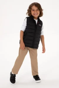 US Polo Assn. Boys' Black Vest - Image 2