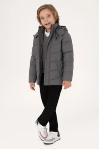 US Polo Assn. Boys' Gray Coat - Image 2