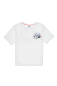 US Polo Shirt Assn. Girls' WHITE Shorts Bottom Top Set - Image 4