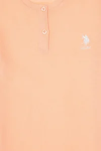 US Polo Shirt Assn. Girls' Salmon Shorts Bottom Top Set - Image 6