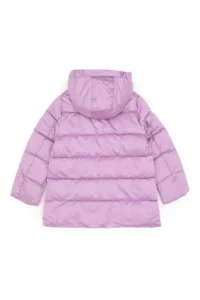 US Polo Assn. Girls' Lilac Hooded Overcoat - Image 4