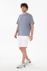 US Polo Assn. Men comfort Fit Crew Neck Blue Merserize Basic T-Shirt - Image 5