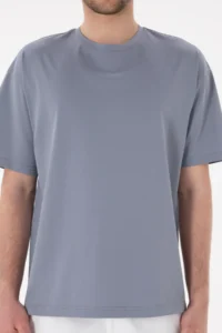 US Polo Assn. Men comfort Fit Crew Neck Blue Merserize Basic T-Shirt - Image 7