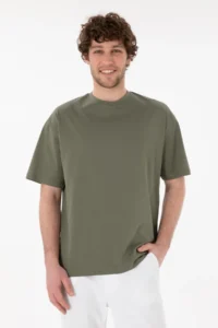 US Polo Assn. Men comfort Fit Crew Neck Mink Merserize Basic T-Shirt