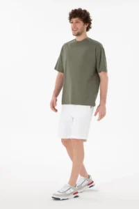 US Polo Assn. Men comfort Fit Crew Neck Mink Merserize Basic T-Shirt - Image 5