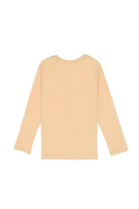US Polo Assn. Girls' Beige Crew Neck Basic Sweatshirt - Image 4