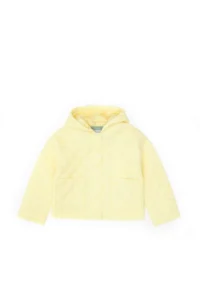 US Polo Assn. Girls' Yellow Quilted Hooded Puffer Jacket Coat - Image 3
