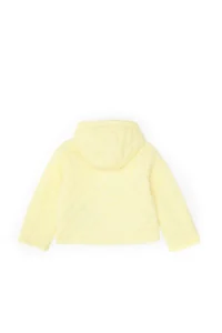 US Polo Assn. Girls' Yellow Quilted Hooded Puffer Jacket Coat - Image 4