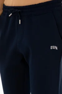 US Polo Assn. Men Navy Blue Fleece Sweatpants - Image 5