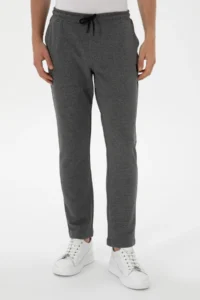 US Polo Assn. Men Anthracite Melanj Sweatpants - Image 2