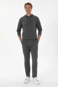 US Polo Assn. Men Anthracite Melanj Sweatpants - Image 3