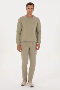US Polo Assn. Men Light Khaki Sweatpants - Image 3