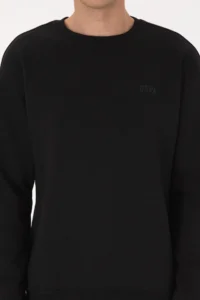 US Polo Assn. Men comfort Fit Crew Neck Fleece Black Basic Sweatshirt - Image 6