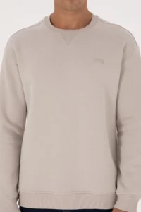 US Polo Assn. Men comfort Fit Crew Neck Fleece Stone Basic Sweatshirt - Image 6