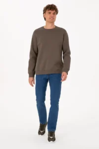 US Polo Assn. Men comfort Fit Crew Neck Fleece Mink Basic Sweatshirt - Image 4