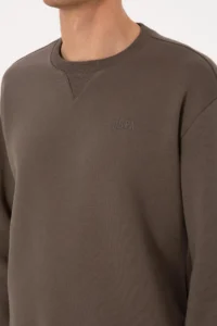 US Polo Assn. Men comfort Fit Crew Neck Fleece Mink Basic Sweatshirt - Image 7