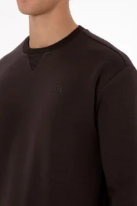 US Polo Assn. Men comfort Fit Crew Neck Fleece Brown Basic Sweatshirt - Image 7