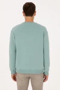 US Polo Assn. Men comfort Fit Crew Neck Fleece Mint Basic Sweatshirt - Image 5