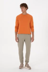 US Polo Assn. Men comfort Fit Crew Neck Fleece Copper Basic Sweatshirt - Image 4