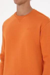 US Polo Assn. Men comfort Fit Crew Neck Fleece Copper Basic Sweatshirt - Image 7