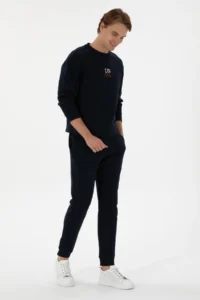 US Polo Assn. Men Navy Blue Sweatpants - Image 3