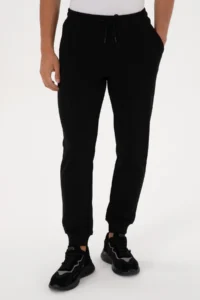 US Polo Assn. Men Black Sweatpants - Image 2