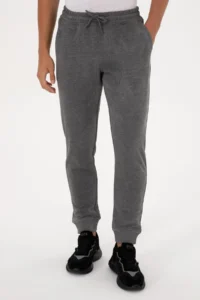 US Polo Assn. Men Anthracite Melanj Sweatpants - Image 2