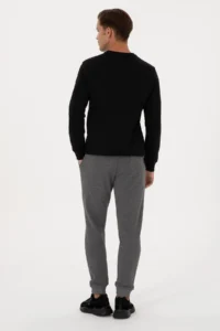 US Polo Assn. Men Anthracite Melanj Sweatpants - Image 4