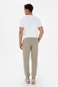 US Polo Assn. Men Light Khaki Sweatpants - Image 4