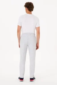 US Polo Assn. Men Light Gray Fleece Sweatpants - Image 4