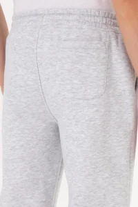 US Polo Assn. Men Light Gray Fleece Sweatpants - Image 6
