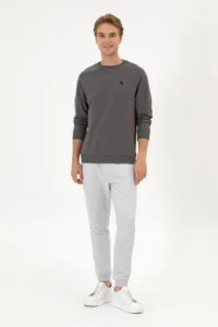 US Polo Assn. Men Light Gray Sweatpants