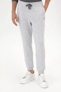 US Polo Assn. Men Light Gray Sweatpants - Image 2