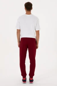 US Polo Assn. Men Burgundy Sweatpants - Image 4
