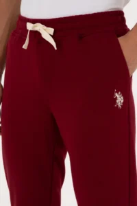 US Polo Assn. Men Burgundy Sweatpants - Image 5