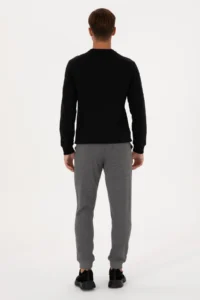 US Polo Assn. Men Anthracite Melanj Sweatpants - Image 4