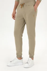 US Polo Assn. Men Light Khaki Sweatpants - Image 2