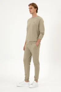 US Polo Assn. Men Light Khaki Sweatpants - Image 3